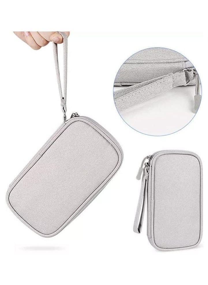 Swift Electronic Accessories Bag, Digital Gadget Organizer Case, Travel Gear Storage Carrying Sleeve Pouch for Cable, USB, Earphones, Portable Hard Drives, Power Banks, Adapters or Camera Accessories Grey  - Image 4