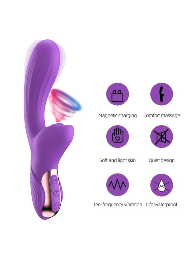 Generic - Handheld Vibrating Massager with Multiple Vibration and Sucking Modes - Image 1
