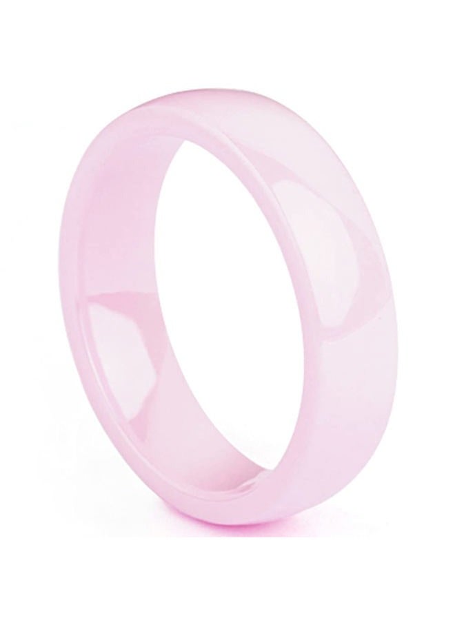 Jude Jewelers 8mm Width High Polished Classic Simple Plain Dome Style Ceramic Wedding Band Ring, Ceramic, Cubic Zirconia,
