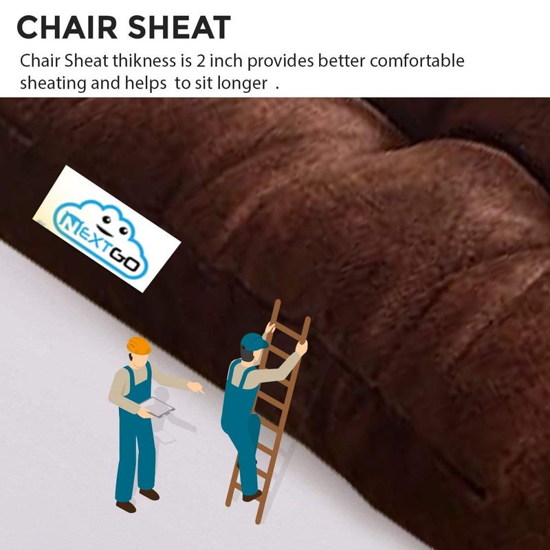 coca industries Next GO Sweat Leather Full Chair Size Sitting Cushion pad for Hip and Back supprt L20XB20XH25 - Image 3