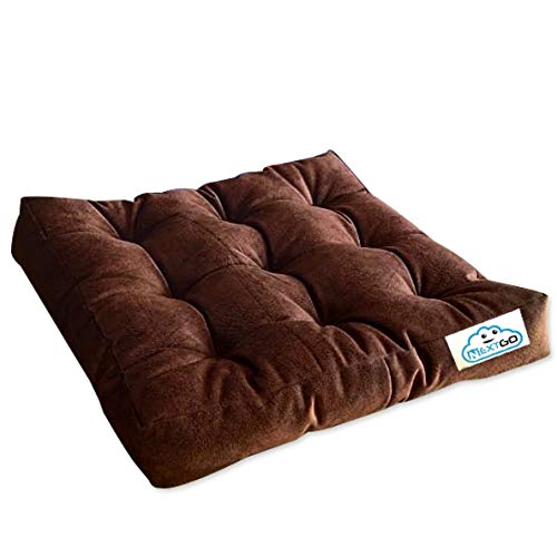 coca industries Next GO Sweat Leather Full Chair Size Sitting Cushion pad for Hip and Back supprt L20XB20XH25 - Image 1