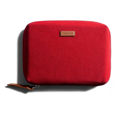 DailyObjects Large Travel Digital Accessories Storage Bag | Portable Gadget Organizer Case | Zippered Tech Kit Organizer Pouch - Red(Canvas) - Image 1