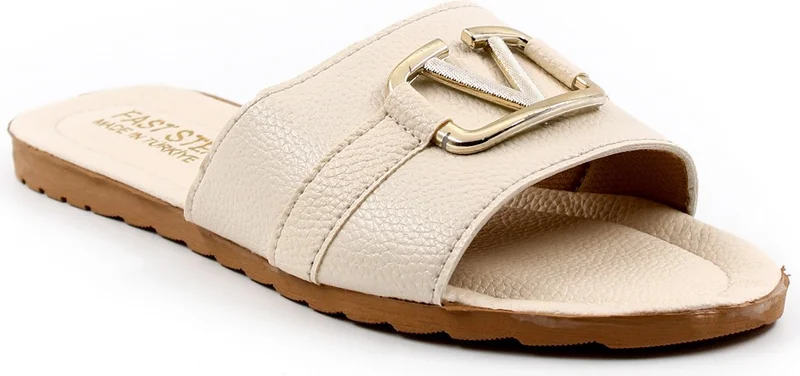 فاست ستيب Women's Comfortable Summer Holiday Daily Home Buckled Written Slippers 935za120