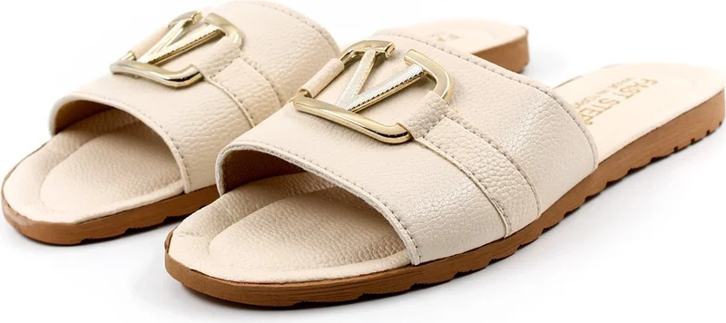 فاست ستيب Women's Comfortable Summer Holiday Daily Home Buckled Written Slippers 935za120