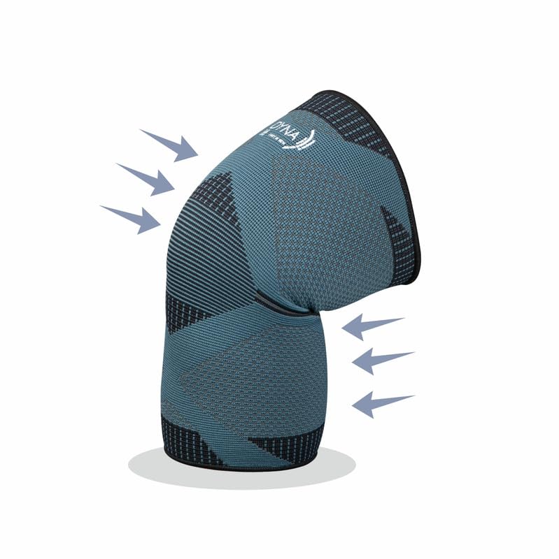 DYNA Knee Cap | Providing 360° Protection | 4-Way Stretchable Knee Support | for Joint Pain Relief, Sports, Running,Gym, Cycling, Exercise | 1 pair | For Men and Women – MEDIUM - Image 2