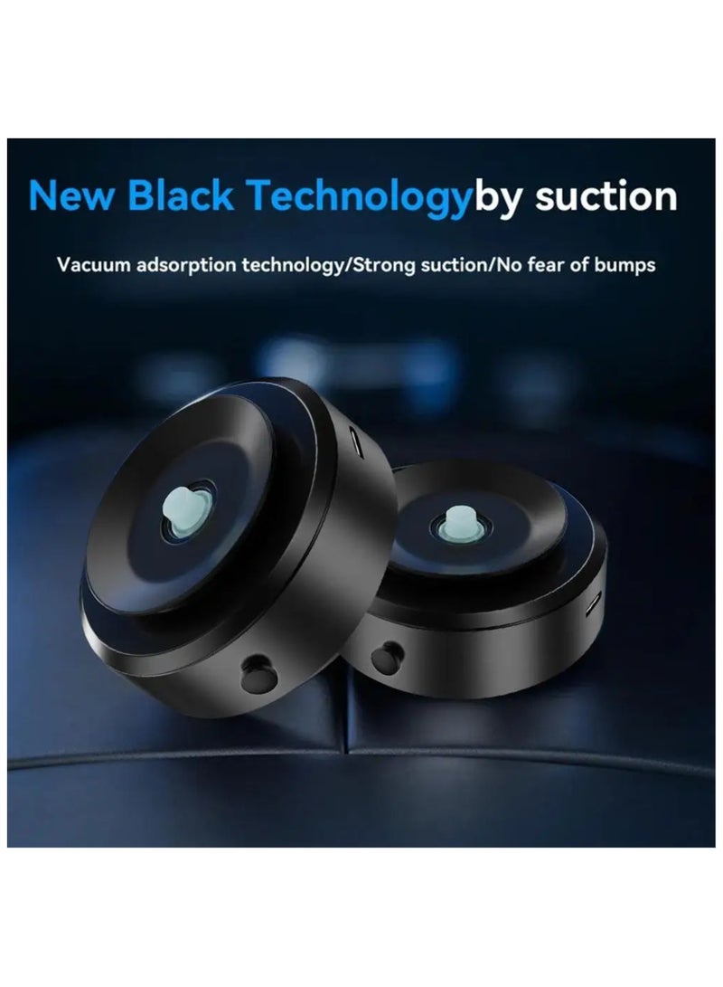 Concretization 【Strong Magnetic Black Technology Mobile Phone Holder】Car and household dual-use, black, 360° rotation, universal suction cup vacuum adsorption is super stable, universal and multi-scene - Image 4