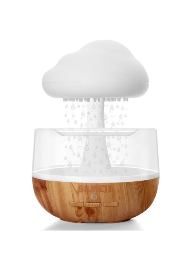 Rain Cloud Humidifier with Water Drip Effect and 7 Color LED Night Light Cute Rainfall Essential Oil Diffuser Cool Mist Air Humidifier for Bedroom Bedside and Home Decor - Image 1