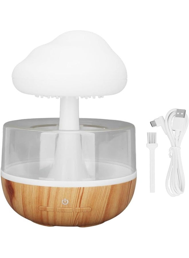 Rain Cloud Humidifier with Water Drip Effect and 7 Color LED Night Light Cute Rainfall Essential Oil Diffuser Cool Mist Air Humidifier for Bedroom Bedside and Home Decor - Image 3