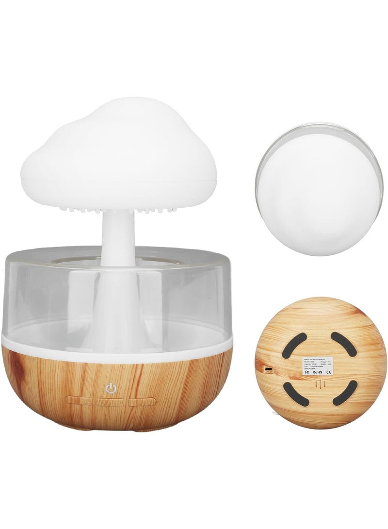 Rain Cloud Humidifier with Water Drip Effect and 7 Color LED Night Light Cute Rainfall Essential Oil Diffuser Cool Mist Air Humidifier for Bedroom Bedside and Home Decor - Image 4