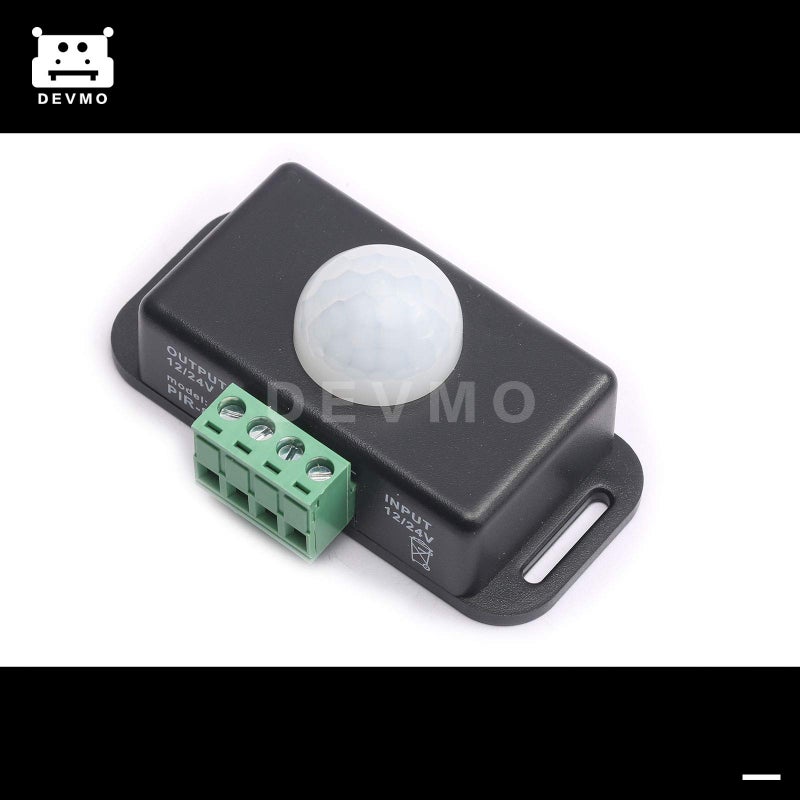 DEVMO Automatic DC 12V-24V 8A Infrared PIR Motion Sensor Switch for LED Light Stylish - Image 2