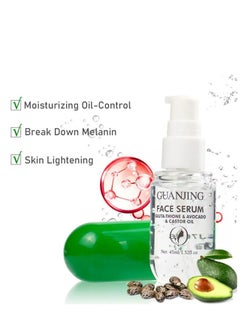 GUANJING Face Serum Whitening Glutathione Avocado Oil Capsule 45ml  - Image 4