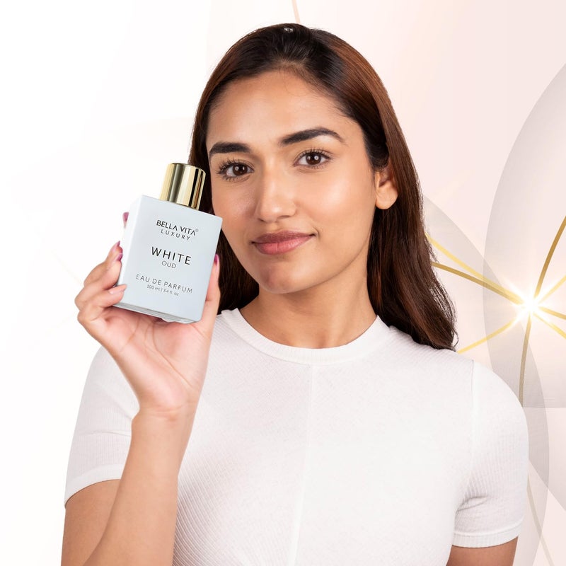 Bella Vita Luxury BellaVita Luxury White OUD Unisex Perfume 100Ml | Premium Arabic Men and Women Perfumes | Notes of Artemisia, Musk, Oud Vetiver and Freesias | Exquisite Unisex Arabian Perfume for Women & Men - Image 2