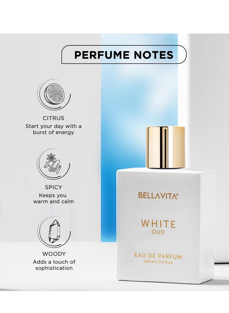 Bella Vita - Bellavita Luxury White Oud Perfume for women and men | Long-Lasting | Unisex | Gift for birthdays and anniversary | Vegan and Cruelty-free | IFRA-certified | Arabic Eau de Parfum - Image 1