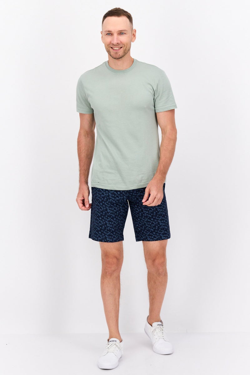 PERRY ELLIS Men All Over Printed Basic Shorts, Navy - Image 2