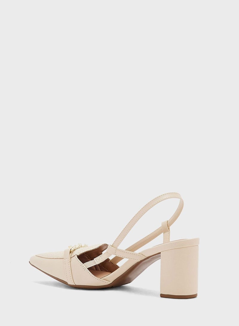 Beira Rio Ariel Pointed Toe Ankle Strap High Heel Pumps - Image 3