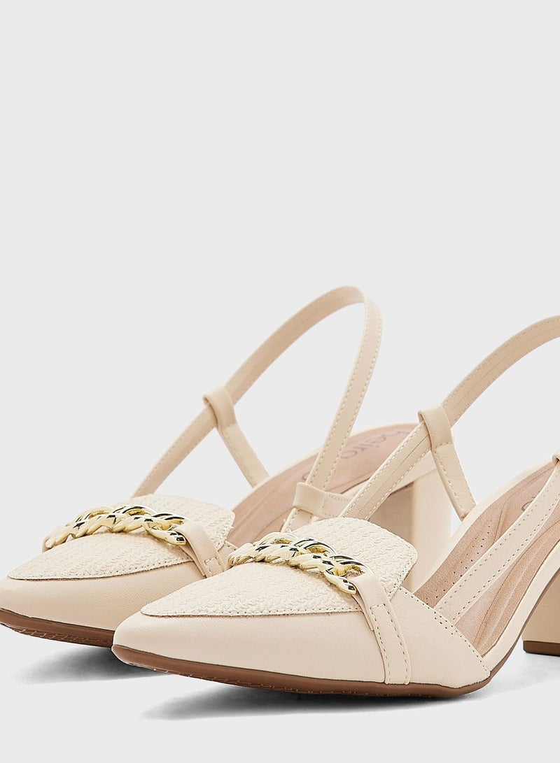 Beira Rio Ariel Pointed Toe Ankle Strap High Heel Pumps - Image 4