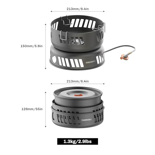 Fire-Maple Fire Maple Versatile Outdoor Cooking Set Gas Stove Aluminum, Compact & Durable Camping Cookware Kit - Image 2