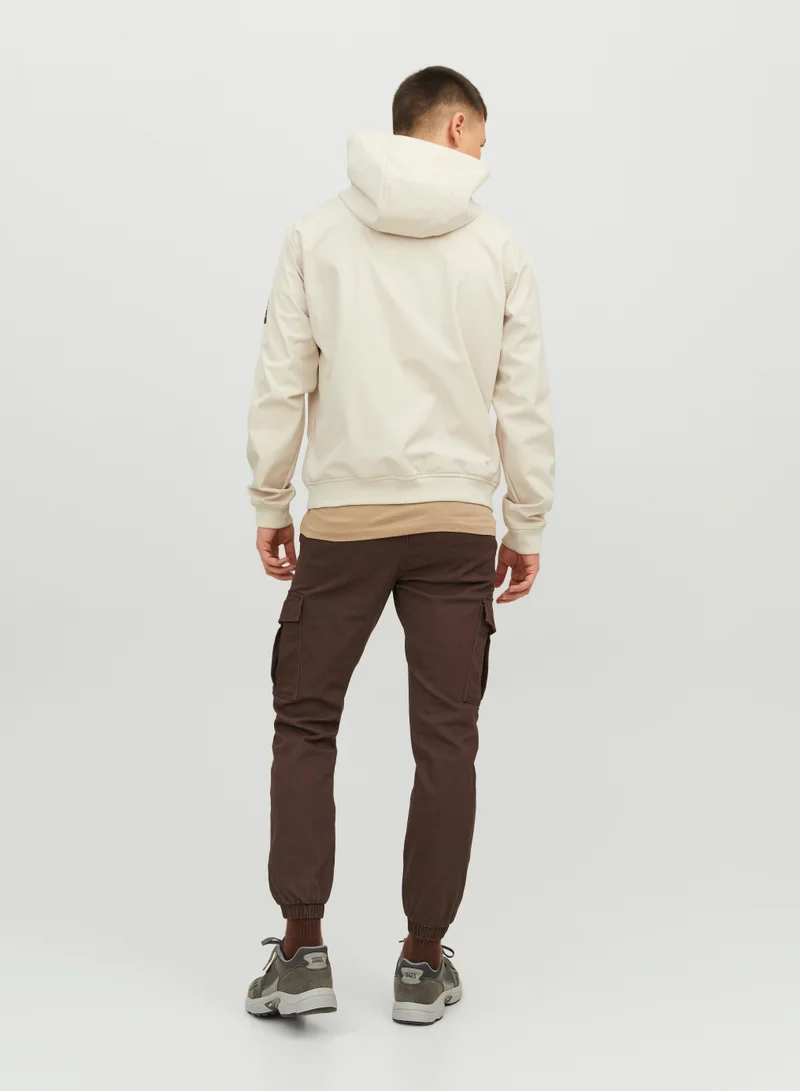 جاك اند جونز Casual Zip Through Hooded Jacket