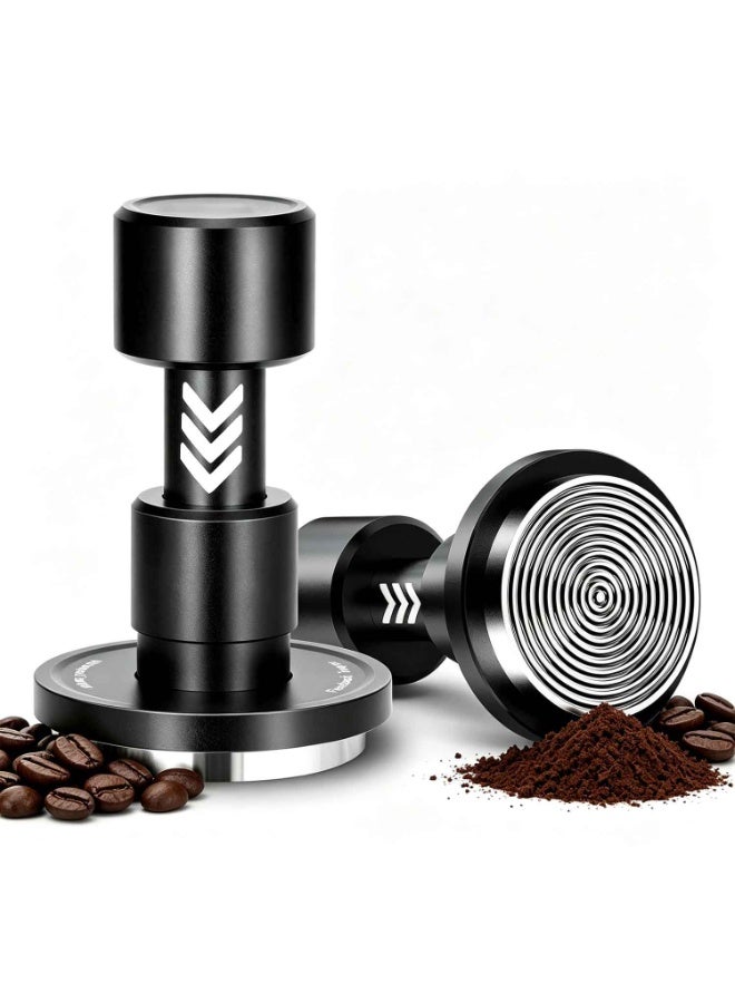 51MM V6 Impact Espresso Tamper with Sound Feedback, 15lb/30lb Interchangeable Springs, Espresso High Tamper with Triple-spring System, Fits Over 51mm portafilters - Image 1