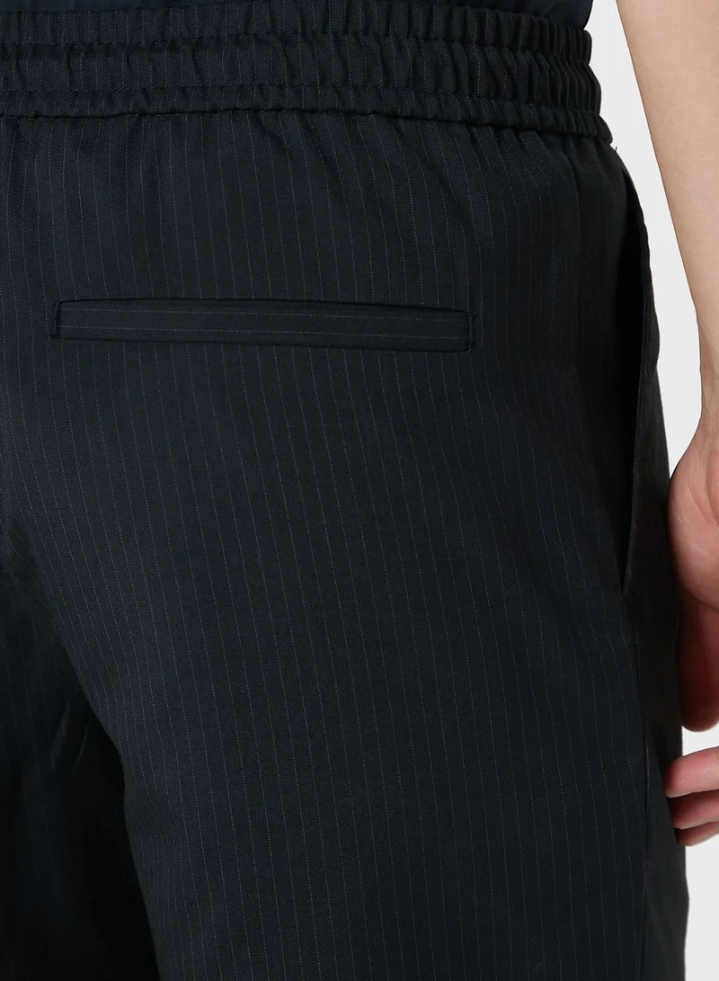 Robert Wood Stripe Shorts