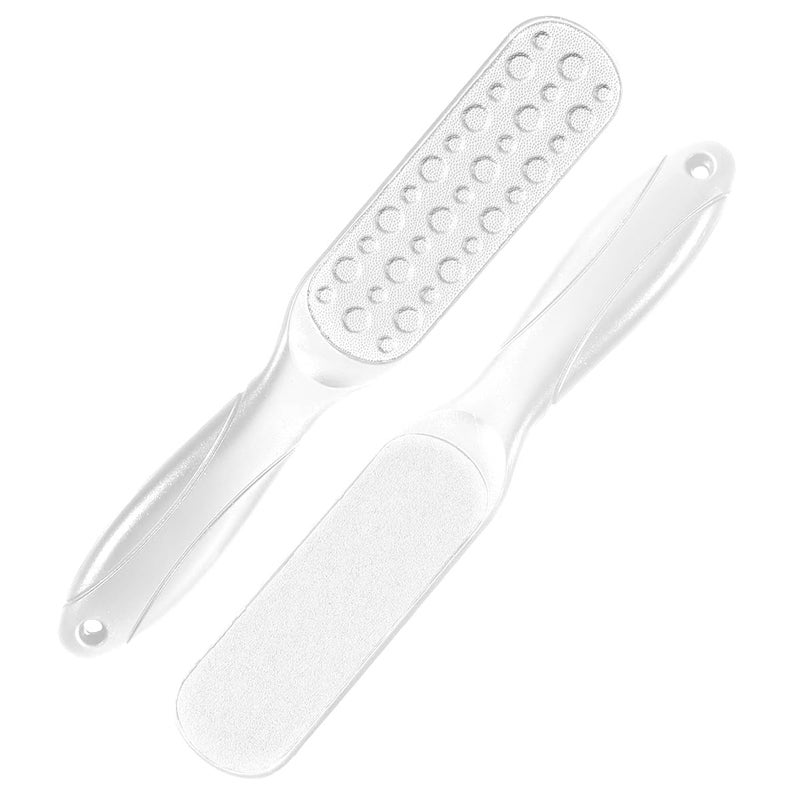 Foot File - Double Sided, Pedicure Foot Scrubber, Scraper Callus Remover, Foot Rasp For Cracked Heel & Foot Corn Removal, Dead Skin Exfoliator For Feet, (White) - Image 4