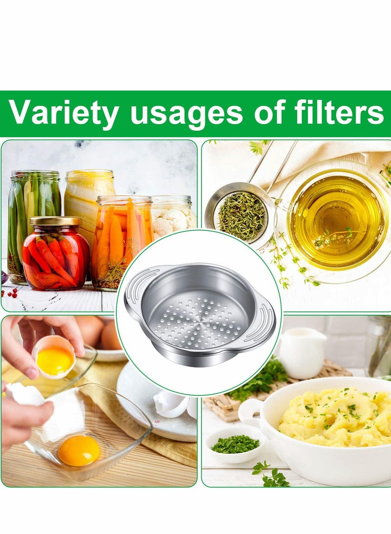 Excefore Tuna Strainer Press, Stainless Steel Food Can Sieve Metal Press Lid Canning Colander Oil Drainer Filter for Kitchen Beans Vegetables (2 Pack) - Image 4