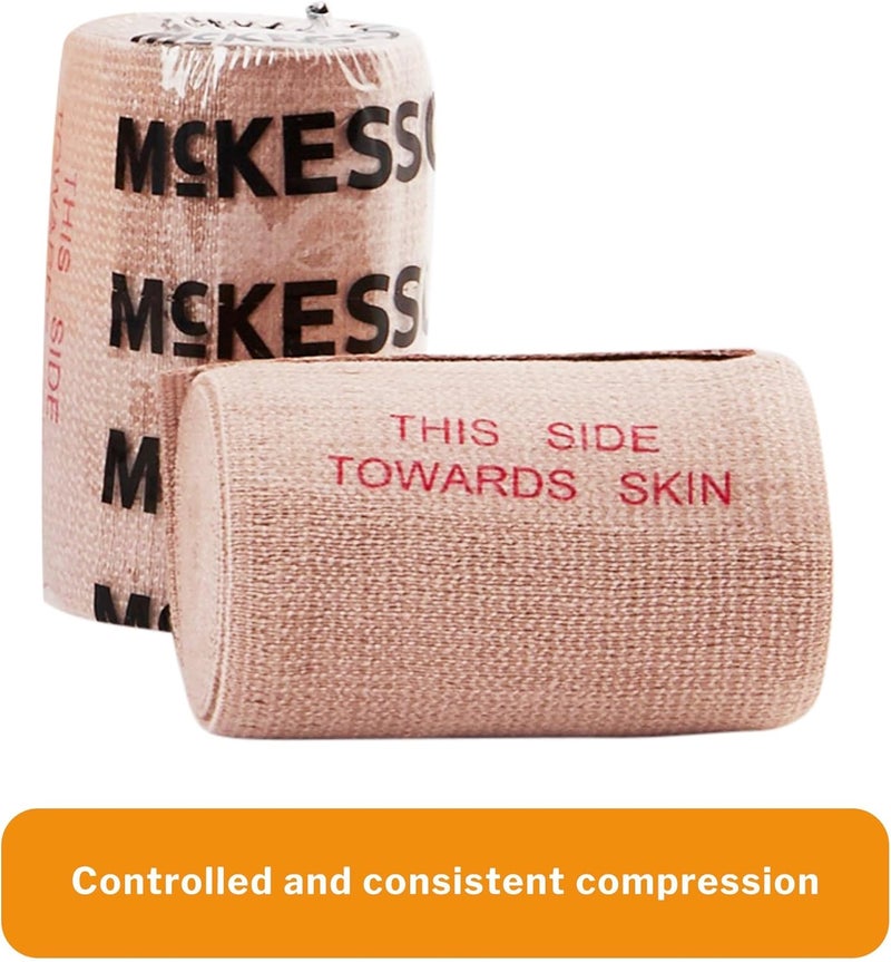 McKesson Elastic Bandage NonSterile Hook and Loop Closure 3 in x 5 yds 10 Count 1 Pack - Image 3