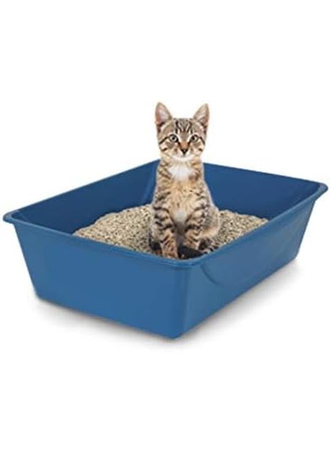 Petmate Open Cat Litter Box Blue Mesa Mouse Grey M Pack Of 1 Made In Usa - Image 4