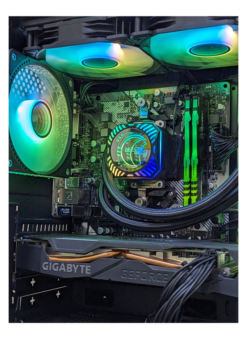 Mostech General Trading LLC - INTEL i5 12400f (Upto 4.4 Ghz) NVIDIA RTX 3060ti 8GB DDR6, 16GB DDR4 RAM, 1TB NVME SSD  , GF  Cpu Liquid Cooler 240mm, PSU 850W 80+Bronze, Windows 11 Pro - Image 1