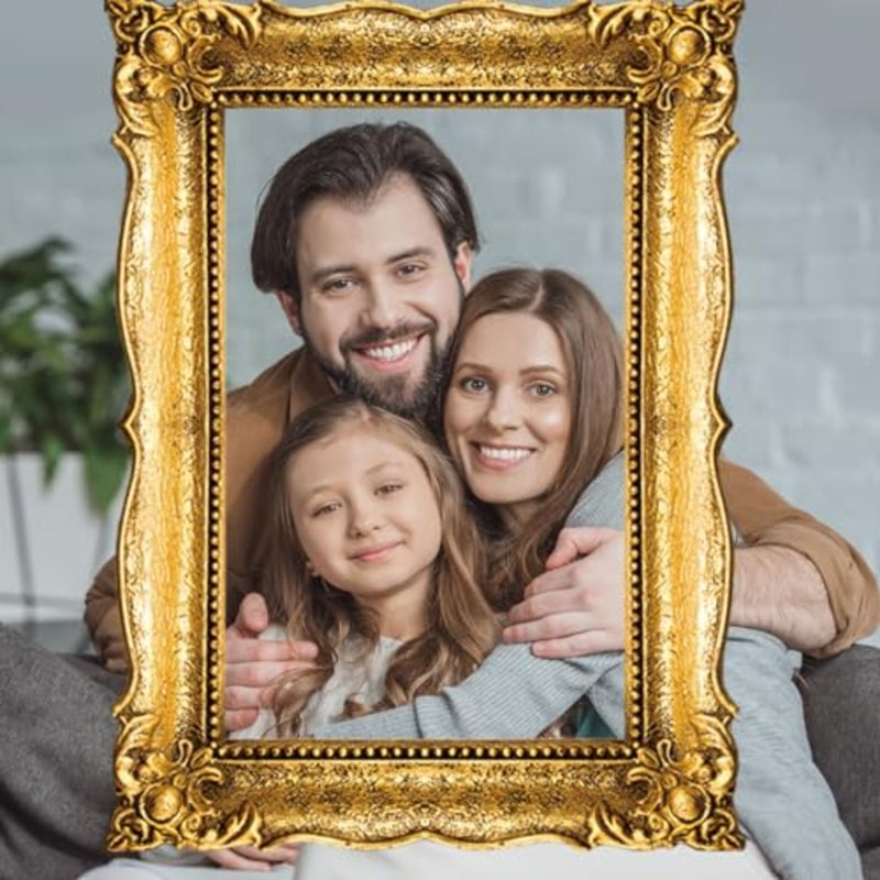ترقية 32 × 24 بوصة كبيرة كشك الصور الدعائم إطار الصورة خمر إطار الصورة الأصدقاء صورة شخصية الدعائم لحفل زفاف المكسيك عيد ميلاد العازبة لوازم الحفلات - Image 5