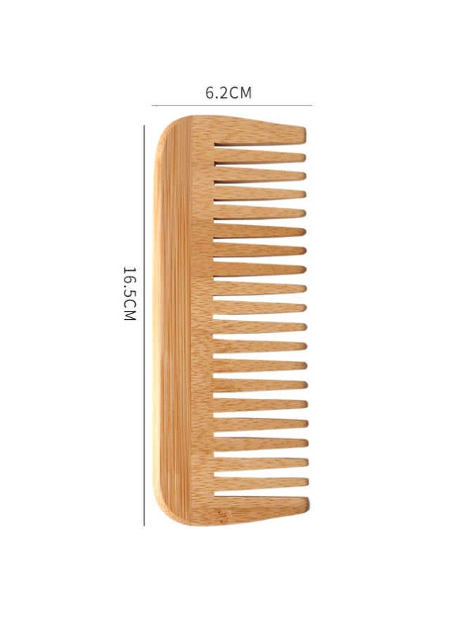 QINGYAN Wide-tooth wooden comb made of natural bamboo - Image 3