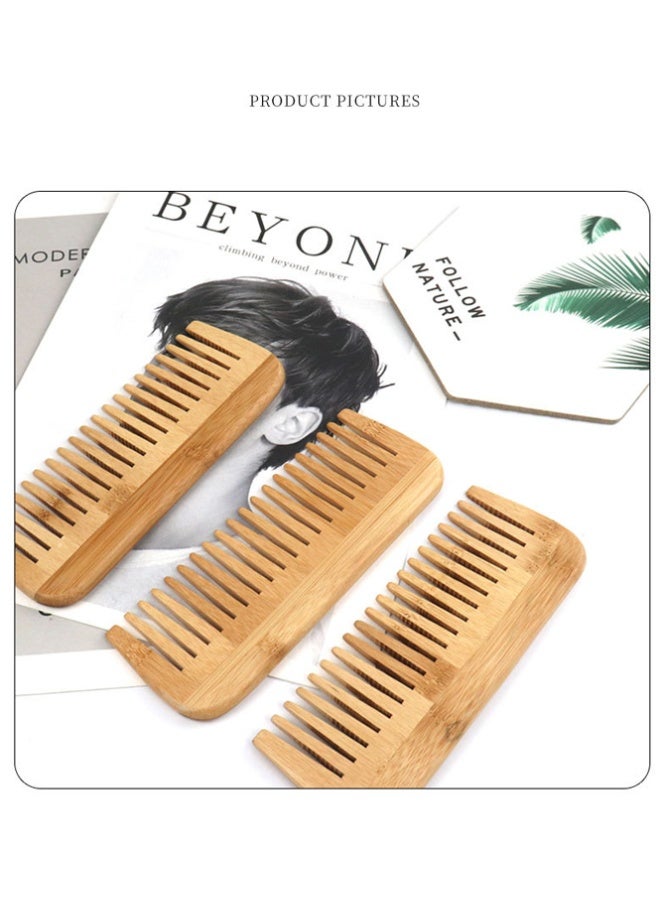 QINGYAN Wide-tooth wooden comb made of natural bamboo - Image 5