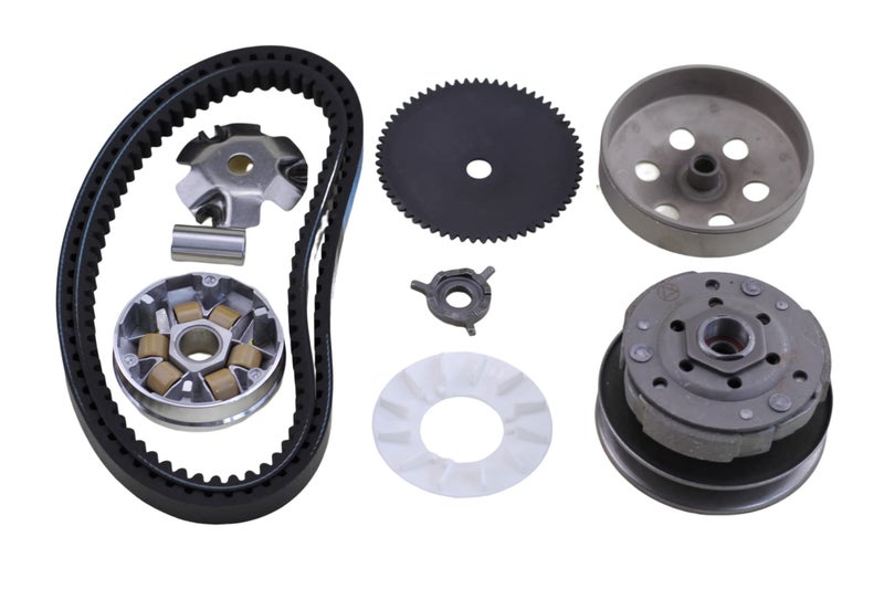 مجموعة ق clutch GY6 50cc وتجميع القابض ومجموعات المتغيرات مع حزام 669 729 تناسب محرك 139QMB GY6 50cc سكوتر ATV وكارتات تاوتاو روكيتا سنل