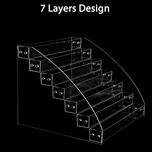 Homakover 7 Layers Acrylic Paint Organizer Paint Holder Perfect for Craft Hobby Paint Storage, Acrylic Paint Storage, Craft Paint Storage, Paint Rack for 2 oz Bottles, Hobby Paint Storage - Image 3