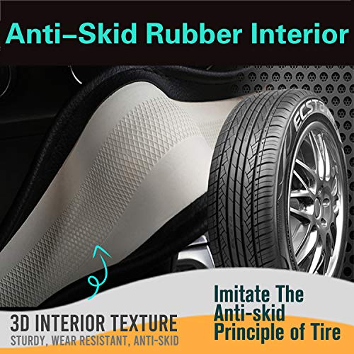 PINCTROT D Shaped Bling Comfy Steering Wheel Cover with Jumbo Crystal Rhinestones, Anti-Slip Diamond Leather, Flat Bottom 14.5-15 Inch (Gold) - Image 5