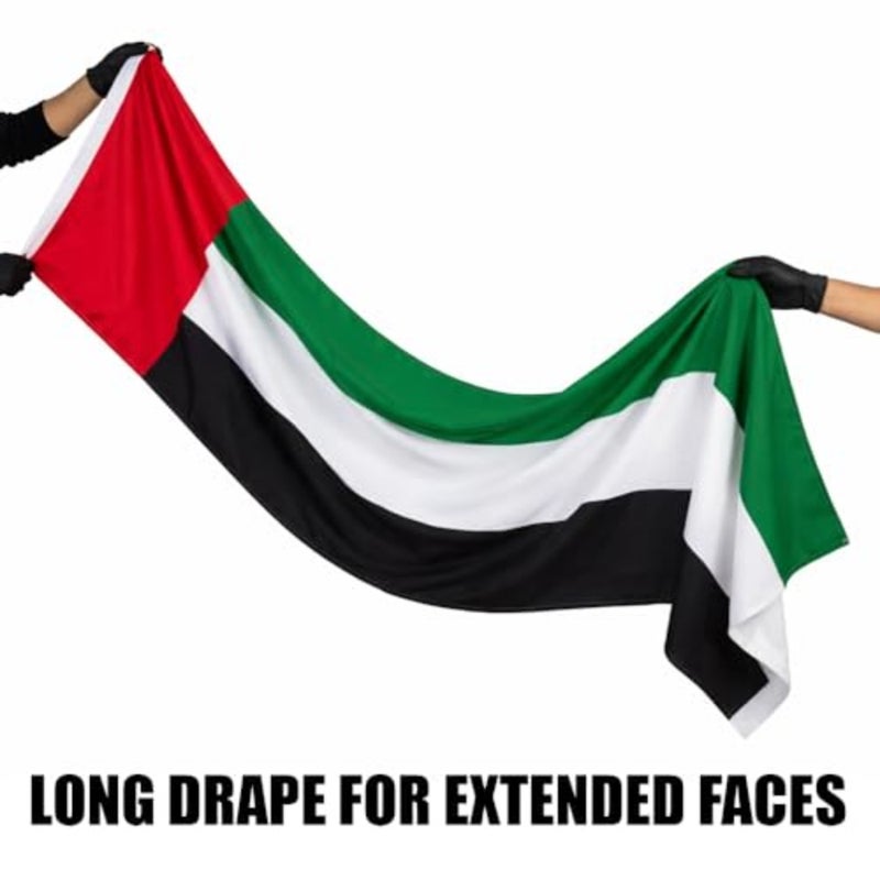 علم الإمارات العربية المتحدة كبير لليوم الوطني، 2 متر × 1 متر، جودة ممتازة للفيلا والمنزل - Image 3