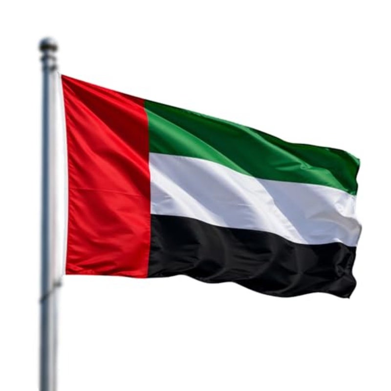 علم الإمارات العربية المتحدة كبير لليوم الوطني، 2 متر × 1 متر، جودة ممتازة للفيلا والمنزل - Image 1