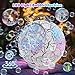 IFLOVE Bubble Machine for Kids Toddlers45360 Rotatable Spherical Bubble Maker Toy with LED LightRechargeable Bubble Blower for 3 4 5 Year OldWedding Party Easter Birthday Gifts Spherical White Crack - Image 4