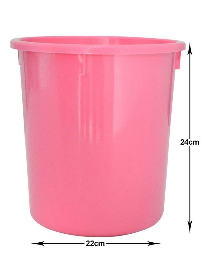 Kuber Industries Plastic Open Plastic Dustbin Without Lid|Trash Bin, Garbage Bin, Waste Bin, 5Ltr. (Pink)-47KM01046 - Image 4