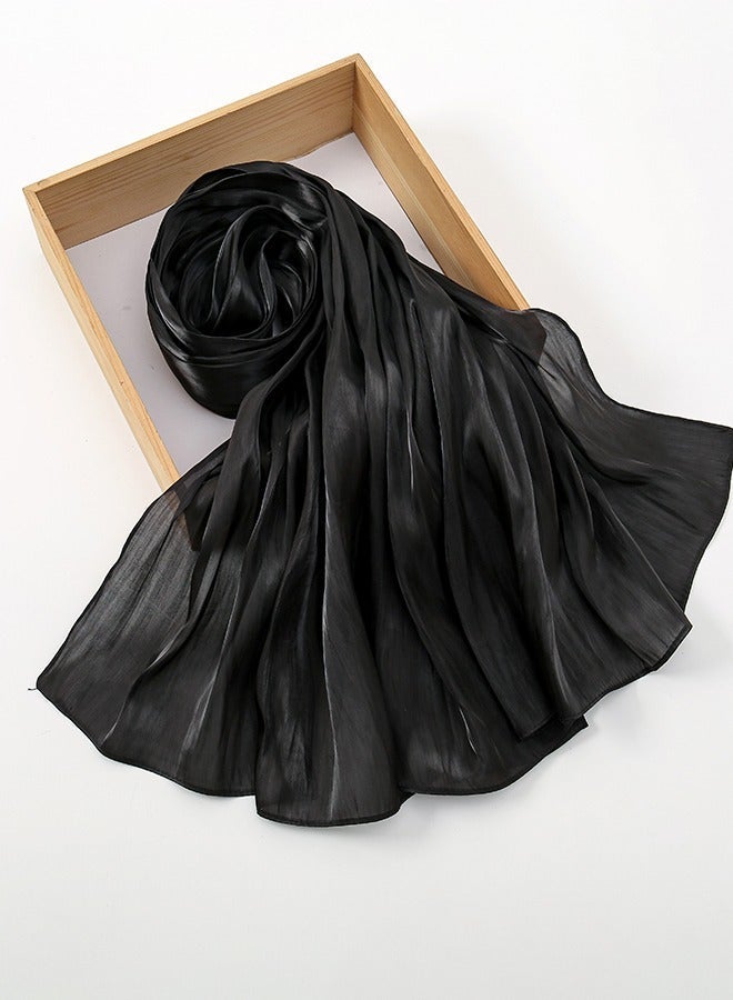 ISI Muslim Headscarf For Women Islamic Arabic Scarf Shiny Glitter Scarves Abaya Shawl Soft Full Neck Coverage - Image 5