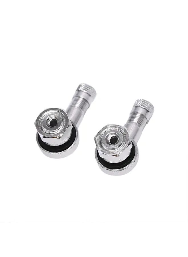 Golden Motorcycle Valve Stem 2pcs 90 Degree Bend Heavy Duty Aluminum Alloy Tire Replacement - Image 2