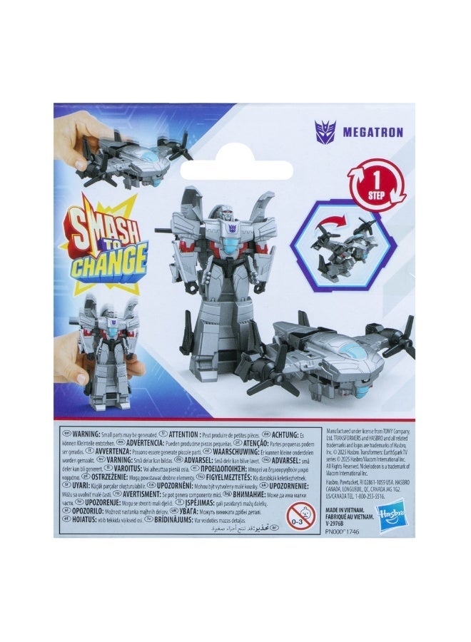 Transformers EarthSpark 1-Step Smash Changers Megatron Action Figure - Image 5
