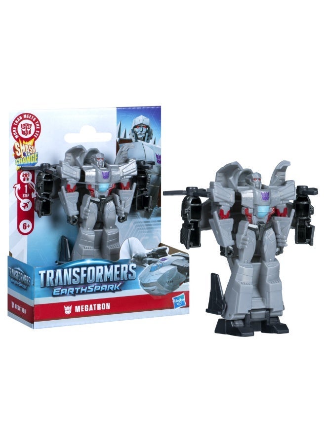 Transformers EarthSpark 1-Step Smash Changers Megatron Action Figure - Image 1