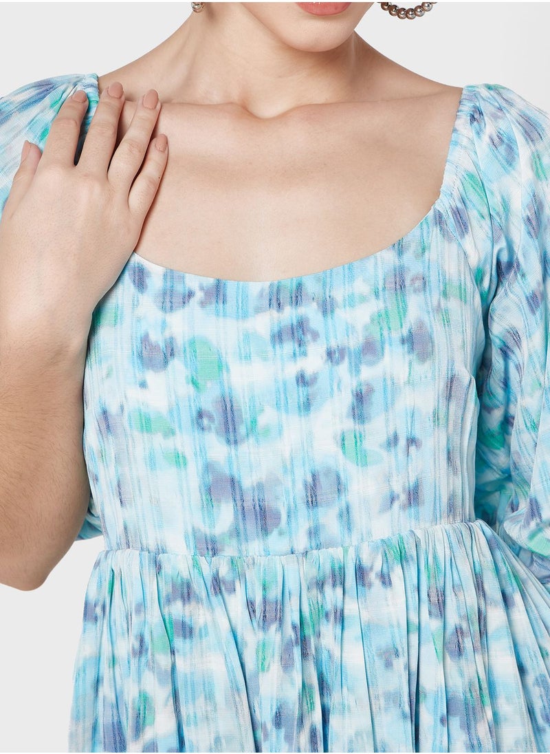 BCBGeneration Floral Print Tiered Dress  - Image 3