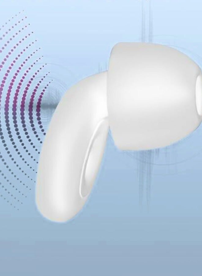 Chase Up Ear Plugs for Sleeping Noise Cancelling, Super Soft Reusable Hearing Protection Earplugs for Sleep, Deep Focus, Work, Study, Travel | 35dB - White - Image 2