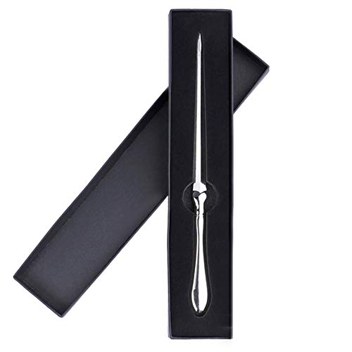 BANCHELLE Letter Opener Envelope Slitter Zinc Alloy with Black Box (Silver, 9.06 × 0.71 × 0.39 inches), 1 Piece - Image 1