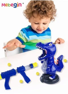 MEBEGIN Movable Dinosaur Shooting Toys, Kids Electronic Target Shooting Games with Two Toy Guns, 24 Soft Foam Balls Electronic Target Practice Toys Birthday Gift for Boys Girls Kids Children  - Image 3