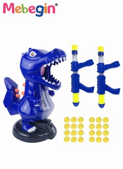 MEBEGIN Movable Dinosaur Shooting Toys, Kids Electronic Target Shooting Games with Two Toy Guns, 24 Soft Foam Balls Electronic Target Practice Toys Birthday Gift for Boys Girls Kids Children  - Image 2