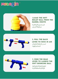 MEBEGIN Movable Dinosaur Shooting Toys, Kids Electronic Target Shooting Games with Two Toy Guns, 24 Soft Foam Balls Electronic Target Practice Toys Birthday Gift for Boys Girls Kids Children  - Image 5