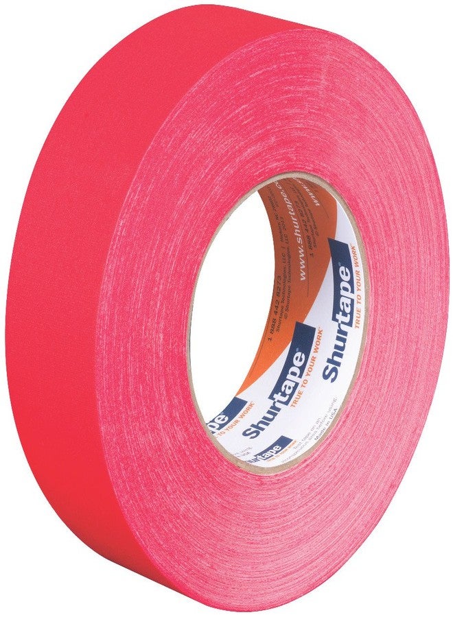 شورتاب شريط لاصق احترافي من نوع Shurtape P-628، مطلي، 48 مم × 50 م، علامات التباعد الاجتماعي، أحمر، لفة واحدة (174361) - Image 2